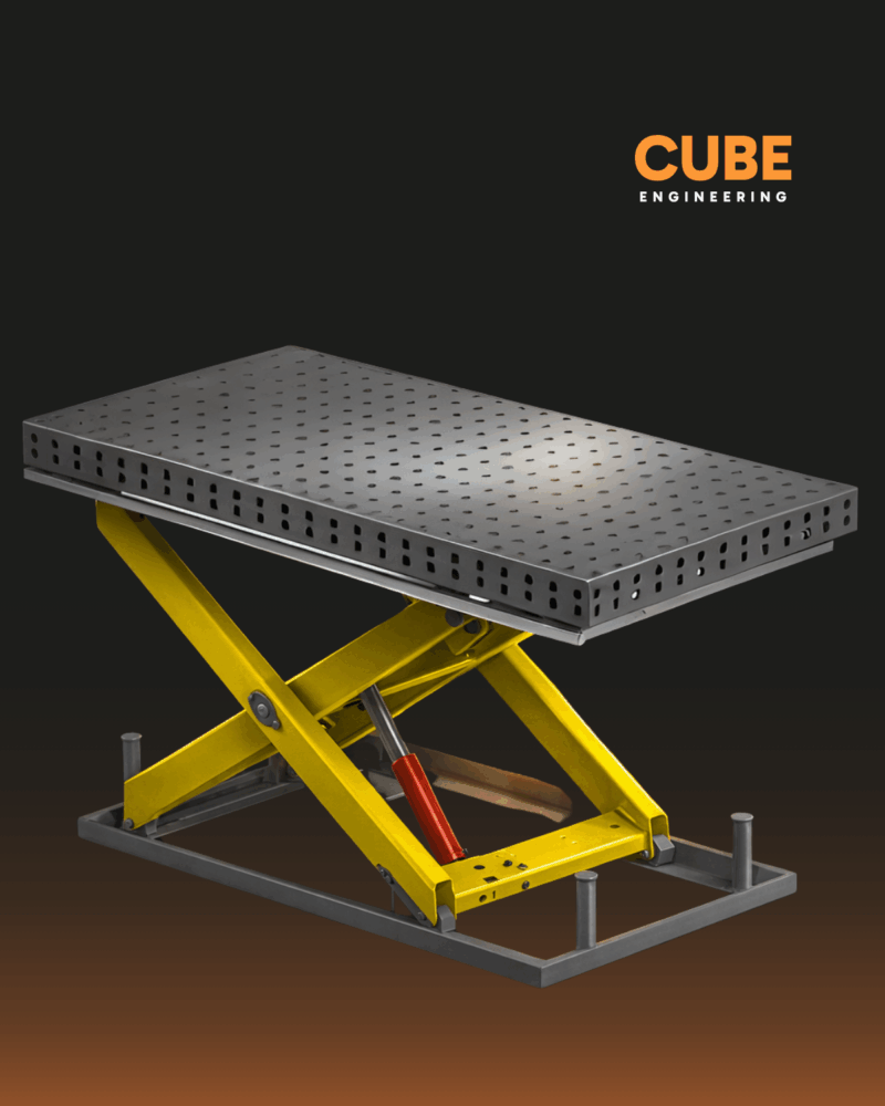 Stoły z hydrauliczną regulacją wysokości – nowość w ofercie CUBE Engineering